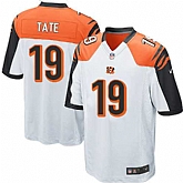 Nike Men & Women & Youth Bengals #19 Tate White Team Color Game Jersey,baseball caps,new era cap wholesale,wholesale hats